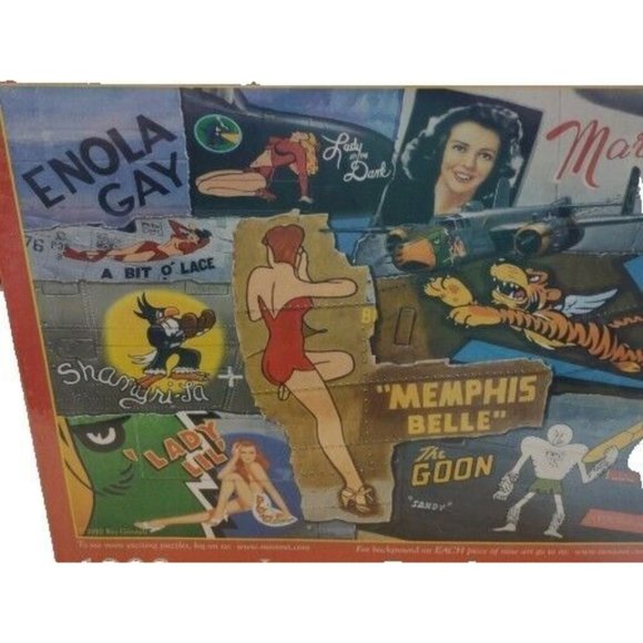 Rare Nose Art Legends Of WW 2 Roy Grinnell 1000 piece Puzzle New Sealed - Picture 6 of 11